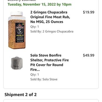 Solo Stove - Precious said to contact the third party seller which was Solo Stove.. wonder if there's a different Solo active company - Grilling Equipment Near Me - Grapevine, Texas