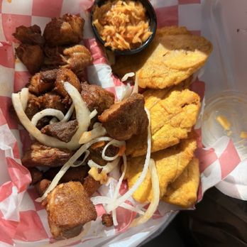 Grace Kitchen - Fried Pork with Fried Plantains Food was amazing!! - Haitian Near Me - West Park, Florida Grace Kitchen - Fried Pork with Fried Plantains Food was amazing!! - Haitian Near Me - West Park, Florida
