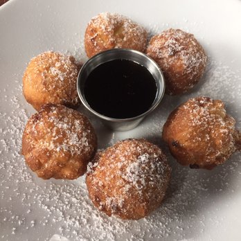 The Raymond 1886 - Apple fritters with maple syrup! So good! - New American Near Me - Pasadena, California The Raymond 1886 - Apple fritters with maple syrup! So good! - New American Near Me - Pasadena, California