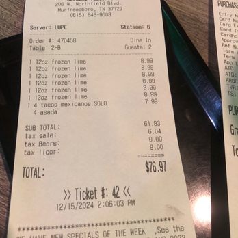 Carmen's Taqueria - Mexican Near Me - Murfreesboro, Tennessee