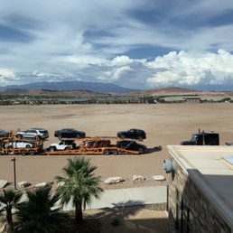 View from room 321. This desert lot will be the future site of a Smith's Marketplace
