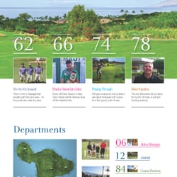 Maui Golf Review - Table of Contents (Right-hand page)