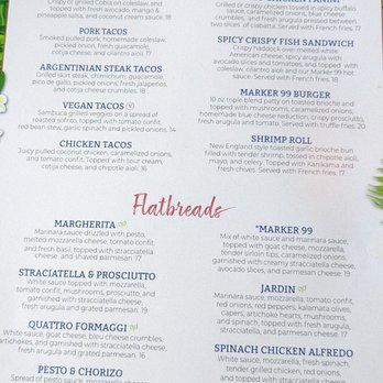 Marker 99 Restaurant & Lounge - Menu - New American Near Me - Melbourne, Florida