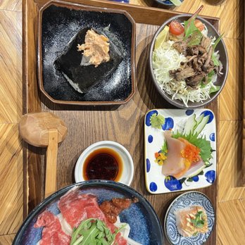 Takenaka - The dinner set with complimentary scallops - Japanese Near Me - Vancouver, British Columbia Takenaka - The dinner set with complimentary scallops - Japanese Near Me - Vancouver, British Columbia