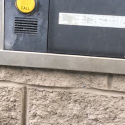 If there's nobody at the window, hit the yellow button