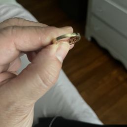 Ring after I've had it sized elsewhere. The same day.