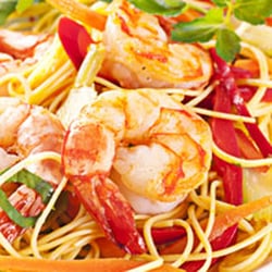 Asia Wok Club - Die Garnelen Liebhaber werden Gebratene Nudeln mit gebratene Garnelen auf der Speisekarte die Nr. 36