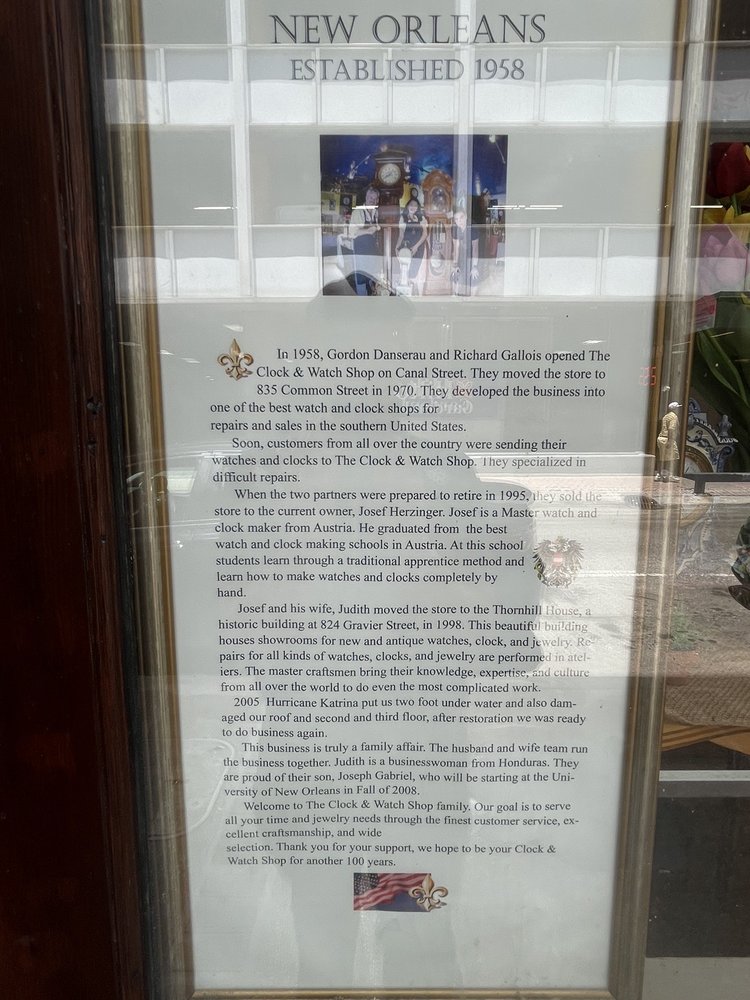 THE CLOCK & WATCH SHOPSALES Updated August 2024 22 Photos & 38 Reviews 824 Gravier St