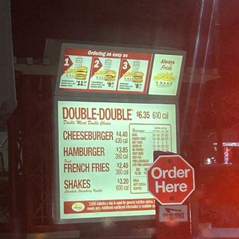 In-N-Out Burger - Menu - Burgers Near Me - Brentwood, California