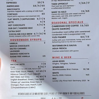 Koffeteria - Drink menu - Bakeries Near Me - Houston, Texas Koffeteria - Drink menu - Bakeries Near Me - Houston, Texas