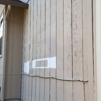 Saiken Properties - Before: Old T1-11 siding badly damaged by the heat of the sun. - General Contractors Near Me - Vancouver, Washington Saiken Properties - Before: Old T1-11 siding badly damaged by the heat of the sun. - General Contractors Near Me - Vancouver, Washington