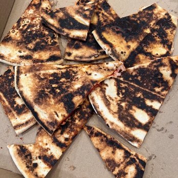 Brooklyn Pizza - These were the REPLACEMENT pizzas that we received when we told them the first batch was burnt. - Pizza Near Me - Birmingham, Michigan