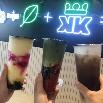 Krak Boba - 02. Strawberry Matcha Latte 09. Dragon Slayer 06. Golden Lotus - Coffee & Tea Near Me - Riverside, California
