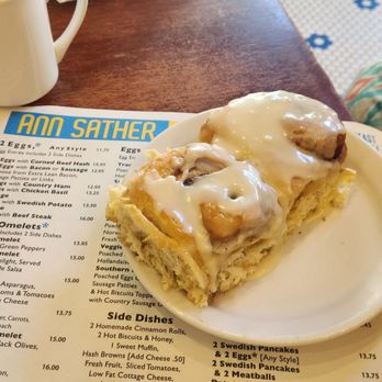 Ann Sather Restaurant - Cinnamon rolls side dish! - Scandinavian Near Me - Chicago, Illinois