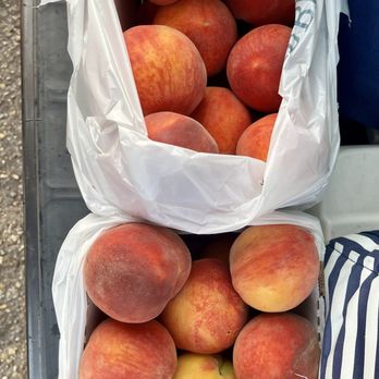 Durbin Farms Market - Gala Peaches (top) and Harvester Peaches (bottom) - Fruits & Veggies Near Me - Clanton, Alabama