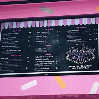 Hello Kitty Cafe - Menu - Dec 2019 - Desserts Near Me - Las Vegas, Nevada Hello Kitty Cafe - Menu - Dec 2019 - Desserts Near Me - Las Vegas, Nevada