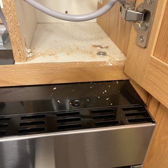 Lowes Home Improvement - This is after the installers had install the microwave did not clean up their mess they also broke the bottom of the - Hardware Stores Near Me - Cotati, California