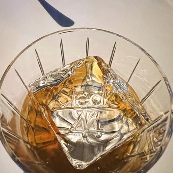 Steak 44 - Steak 44 giant ice cube with Macallan "Double Cask" 15yr (Craigellachie, Speyside) - Steakhouses Near Me - Phoenix, Arizona