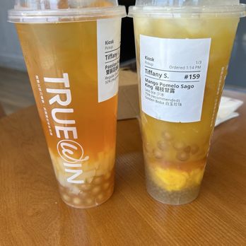 Truewin Tea Shoppe - Passion Fruit Green Tea, Mango Pomelo Sago King - Bubble Tea Near Me - Newark, California
