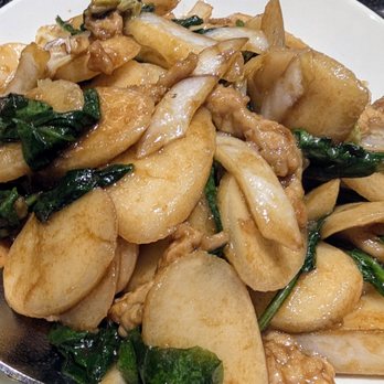 Din Tai Fung - Shanghai Rice Cakes with Shredded Kurobuta Pork - Taiwanese Near Me - Arcadia, California Din Tai Fung - Shanghai Rice Cakes with Shredded Kurobuta Pork - Taiwanese Near Me - Arcadia, California