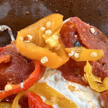 Ava Pizzeria - Bianca Pizza - Small, clean the seeds from the peppers, guys! They don't add anything. - Pizza Near Me - Charlotte, North Carolina Ava Pizzeria - Bianca Pizza - Small, clean the seeds from the peppers, guys! They don't add anything. - Pizza Near Me - Charlotte, North Carolina