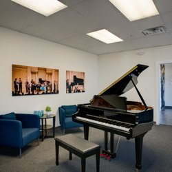 State-of-the-art Steinway pianos! We have one baby grand piano and offer upright standing pianos in every room.