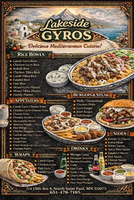 Menu photo 2 Lakeside Gyros South Saint Paul, MN Menu photo 2 Lakeside Gyros South Saint Paul, MN