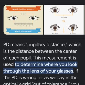 Target Optical - Proof that correct PD is necessary to see with glasses. - Eyewear & Opticians Near Me - Alameda, California