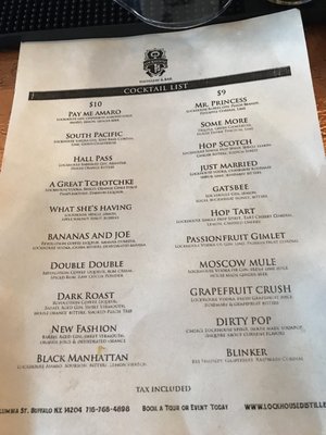 Menu photo 5 Lockhouse Distillery & Bar Buffalo, NY Menu photo 5 Lockhouse Distillery & Bar Buffalo, NY