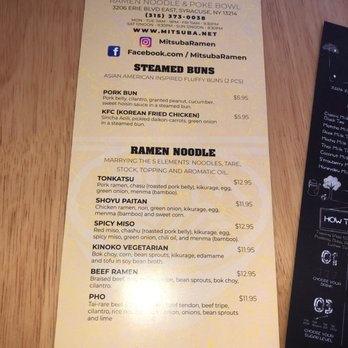 Mitsuba Ramen Noodle - Menu ( half) - Ramen Near Me - Syracuse, New York Mitsuba Ramen Noodle - Menu ( half) - Ramen Near Me - Syracuse, New York
