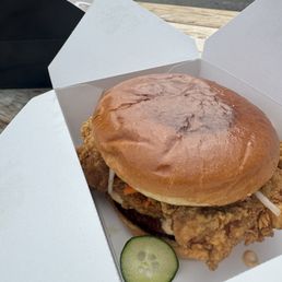 Bahn mi fried chicken sandwich.