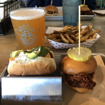 Jarfly - Nashville hot chicken slider and Jarfly mini dog - New American Near Me - Columbus, Georgia