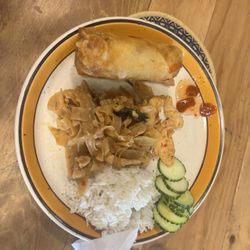 Thai Kitchen - I got it to go. My plating is not good.