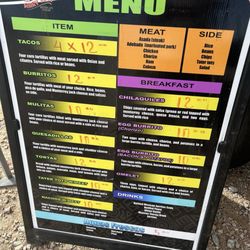 Mary Mar Food Truck - Menu