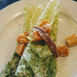 Caesar Salad with a Small Piece of Anchovy. Caesar Salad with a Small Piece of Anchovy.