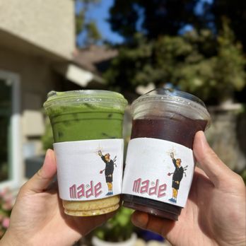 Made Coffee - mango matcha latte and kyoto cold brew - Coffee & Tea Near Me - Costa Mesa, California