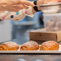 Walker Bakeshop - Dusting Pain au Chocolat