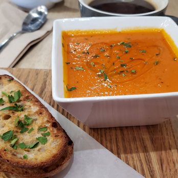 The Press - Soup came with a toasted, buttered piece of rustic bread. - Coffee & Tea Near Me - Livermore, California