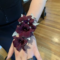 Corsage designed by Cook's florist.