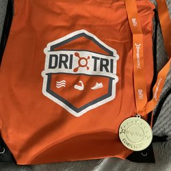Orangetheory Fitness - Swag you get when you complete a Dri Tri, Orangetheory version of a triathalon.