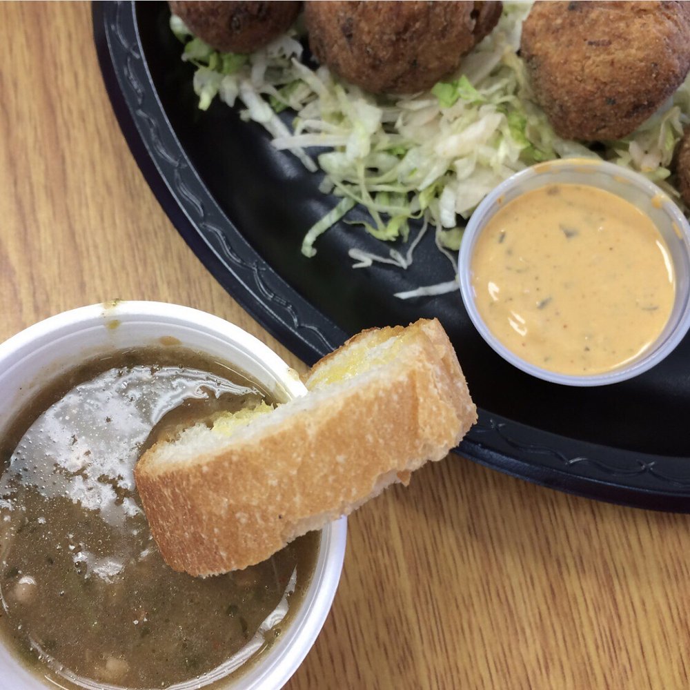 MacBe Seafood & Cafe - Gumbo $3 and Crab balls. $7 @ an unexpected spot off the highway. Turned out to be pretty awesome. - Seafood Near Me - Bay Saint Louis, Mississippi MacBe Seafood & Cafe - Gumbo $3 and Crab balls. $7 @ an unexpected spot off the highway. Turned out to be pretty awesome. - Seafood Near Me - Bay Saint Louis, Mississippi