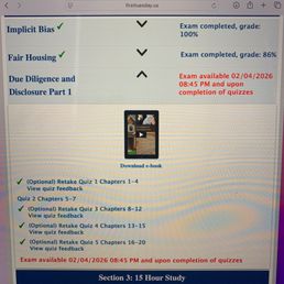 Todays date is 2/8/2026 but I'm blocked from exam even though its past 2/4/2026.. Todays date is 2/8/2026 but I'm blocked from exam even though its past 2/4/2026..
