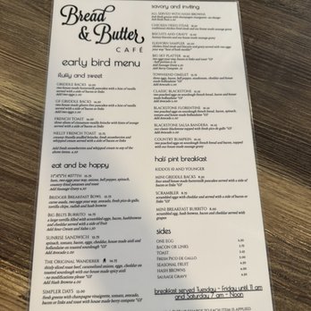 Bread And Butter - Menu 8/2026 - Cafes Near Me - Townsend, Montana Bread And Butter - Menu 8/2026 - Cafes Near Me - Townsend, Montana