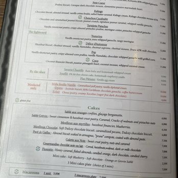 Le Valentin - Menu - Tea Rooms Near Me - Paris, 75 Le Valentin - Menu - Tea Rooms Near Me - Paris, 75