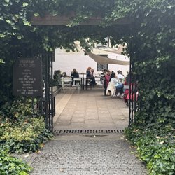 Entrance to cafe.