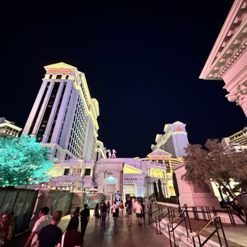 Caesars Palace - Beautiful Caesars Palace lit up at night. A classic Las Vegas experience. - Hotels Near Me - Las Vegas, Nevada