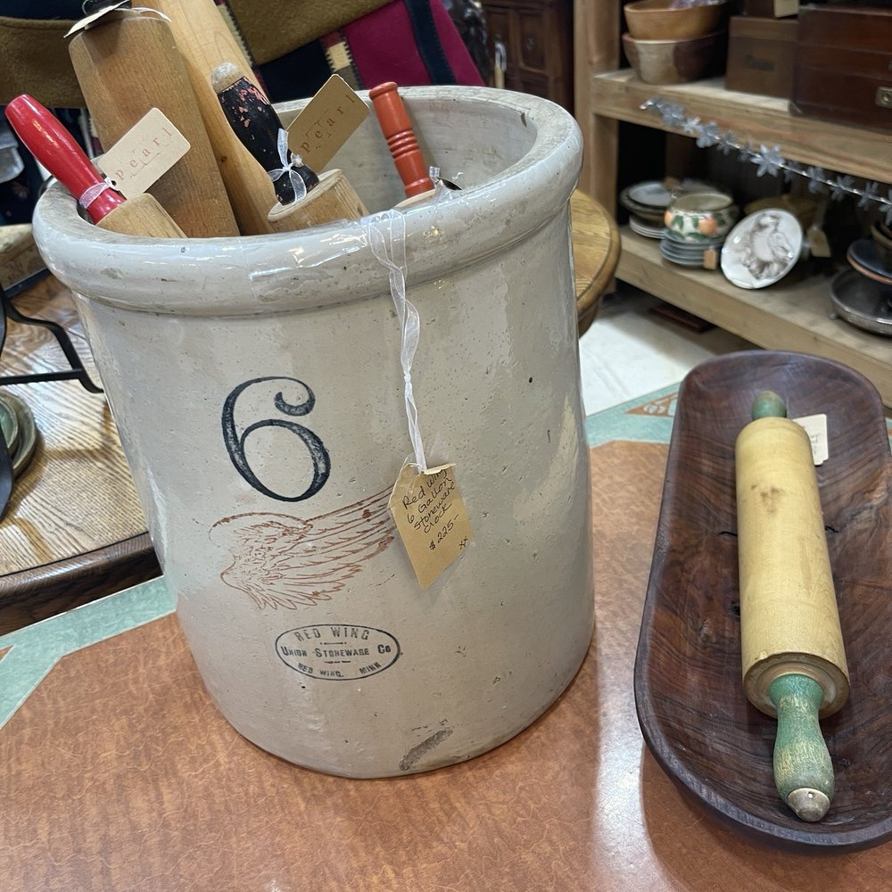 Antique Society - Crocks and rolling pins. - Antiques Near Me - Sebastopol, California Antique Society - Crocks and rolling pins. - Antiques Near Me - Sebastopol, California