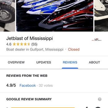 Jet Blast - Our Google reviews - Boat Repair Near Me - Gulfport, Mississippi