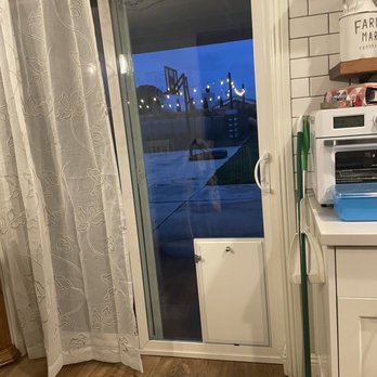 All Glass & Plastics - Patio sliding glass door with built in doggie door, my dogs love it. - Windows Installation Near Me - Lancaster, California All Glass & Plastics - Patio sliding glass door with built in doggie door, my dogs love it. - Windows Installation Near Me - Lancaster, California