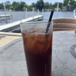 mango iced tea with a gorgeous view! mango iced tea with a gorgeous view!